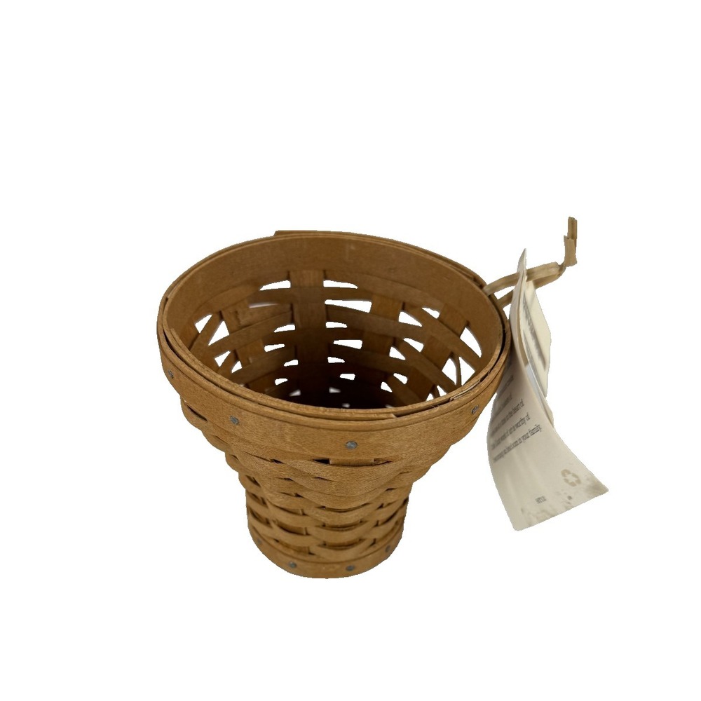 2009 Longaberger 4" Flower Pot Basket 4.5"RD x 4"H New